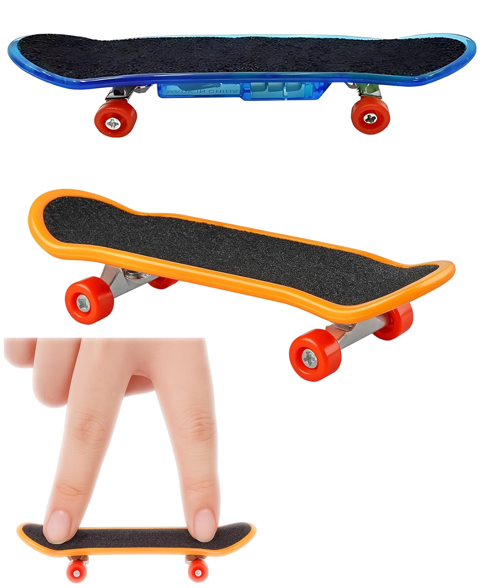 AGMITRAKA Fingerboard Set, Two Mini Skateboard Toys for Finger